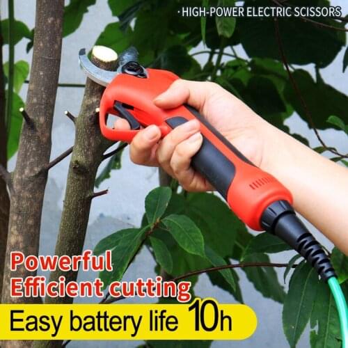 Backpack Electric Pruning Shears Battery Electric Pruning Scissors for Garden Tree Vineyard