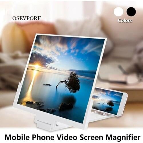 HD Phone Screen Magnifier Universal Phone Holder Desktop Bracket Amplify Video Amplifier Projector Stand For iPhone 12 11 Huawei