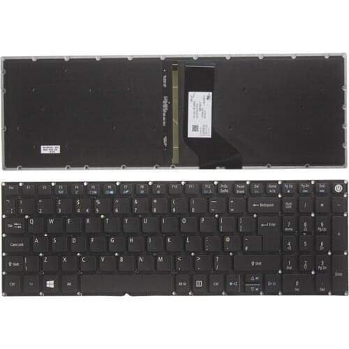 NEW UK Keyboard for ACER Aspire 5 A517 A517-51-5832 A515 A515-51 A515-51G UK black keyboard