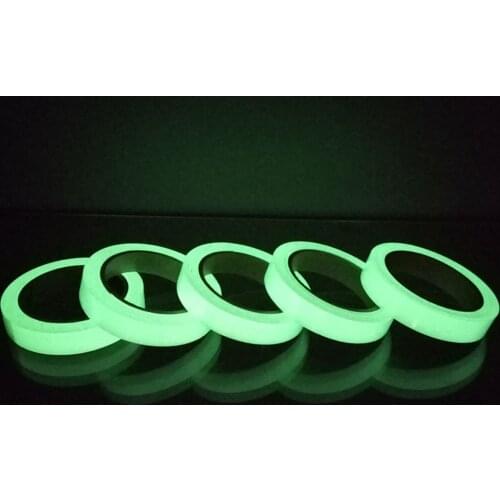 Lueur dans l'obscurité 1PC ruban lumineux haute qualité Vision nocturne autocollant mural auto-adhésif Fluorescent avertissement