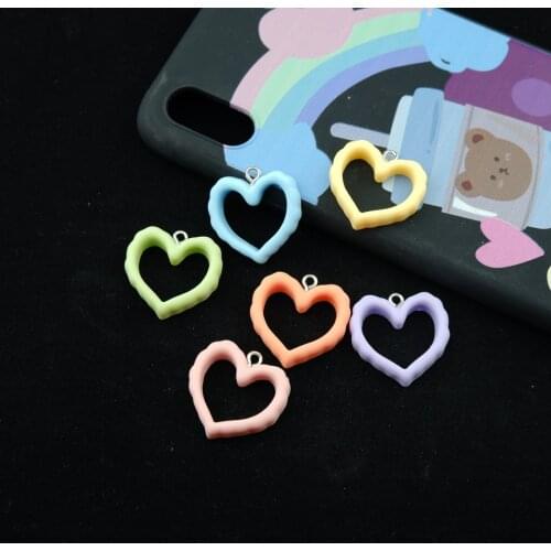 Cute Heart Charms For Bracelets Key Chain Earring Jewelry Making DIY Craft Pendants Handmade Dollhouse