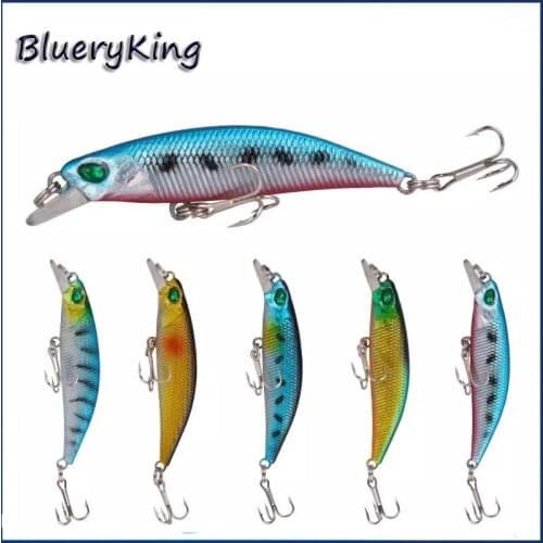 BlueKim 4g/6.5cm 3D Eyes Minnow Fishing Lures Plastic Hard Bait Floating Crankbait Wobblers Artificial Swimbait Peche Tackle