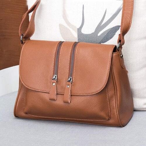 Genuine Leather Luxury Handbags Designer Crossbody Bag Womens Shoulder Tote Bag Female Shoulder Bags For Women 2019 Purse