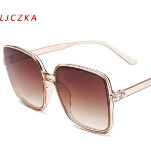 Oversized Square Sunglasses Women 2021 Fashion Gradient Lens Sun Glasses For Female Vintage Shades Outdoor UV400 Oculos De Sol