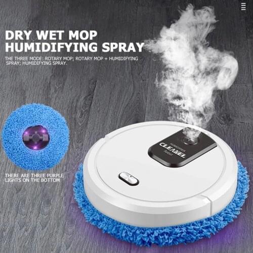 Robot vacuum cleaner Smart Sweeping Robot Rechargeable Mopping Vacuum Cleaners Dry and Wet Humidifying Spray Mop Home Appliance