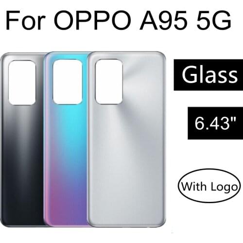 For OPPO A95 5G Battery Back Rear Cover Door Housing Battery Back Cover Replacement