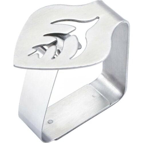 Stainless Steel Table Cloth Clips Leaf Shaped Tables Cover Clip Holder Home Table Cover Home Tablecloth Stable Clips For Wedding