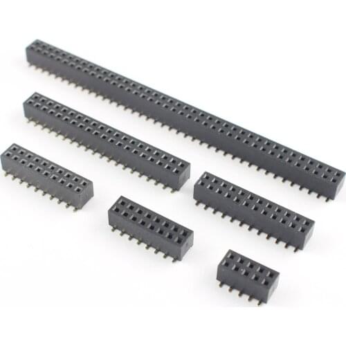 10pcs 2mm 2.0mm Pitch 2x5 2x8 2x10 2x12 2x20 2x40 Pin Female Double Row SMT SMD Header Socket Connector 10P 16P 20P 24P 40P 80P