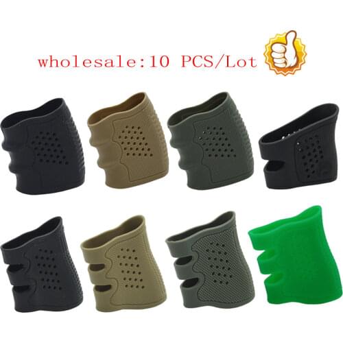 VULPO 10pcs/Lot Tactical Universal Pistol Soft Rubber Grip Cover & Hollow Anti Slip Glove