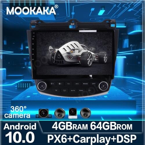 2 din IPS touch screen Android 10.0 Car Multimedia player For Honda Accord 2003-2007 video audio radio stereo GPS navi head unit