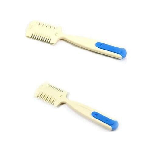 200pcs new Home Hairdresser Makeup Tools Hair Cutting Trimmer Razor Blade Comb for Thinning Bangs Long Hair Cut