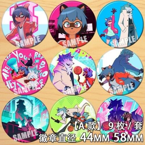 58mm Anime BRAND NEW ANI badge Acrylic Round Brooch