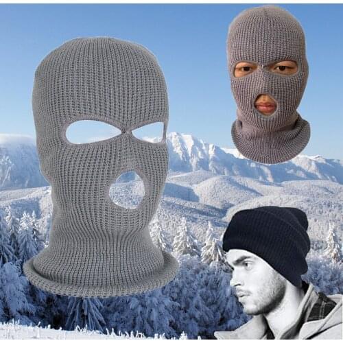 Army Tactical Mask 3 Hole Full Face Mask Ski Mask Winter Cap Balaclava Hood Motorbike Motorcycle Shield Mask for Face