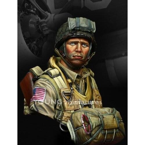 1/10 Scale Resin Bust WW2 US 101 Airborne Division Model Kit Free Shipping