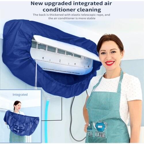 Air Conditioning Cover Washing Wall Mounted Air Conditioner Cleaning Protective Dust Cover Clean Tool Tightening belt for 1-3P