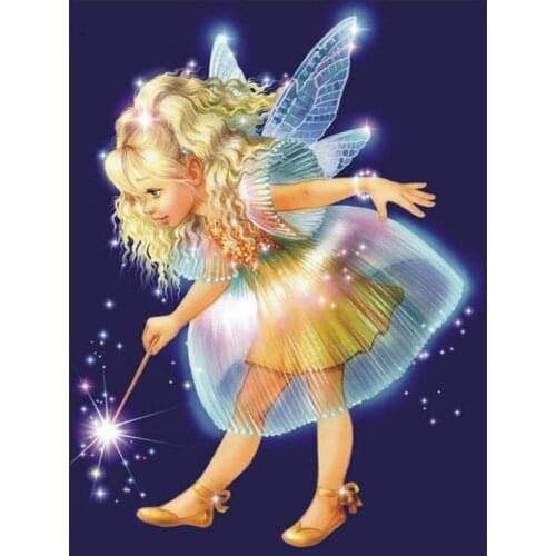 DIY Diamond Painting Full Square/Round Drill "Butterfly Fairy" Diamond Rhinestone Embroidery Cross Stitch Gift Home Decor Gift