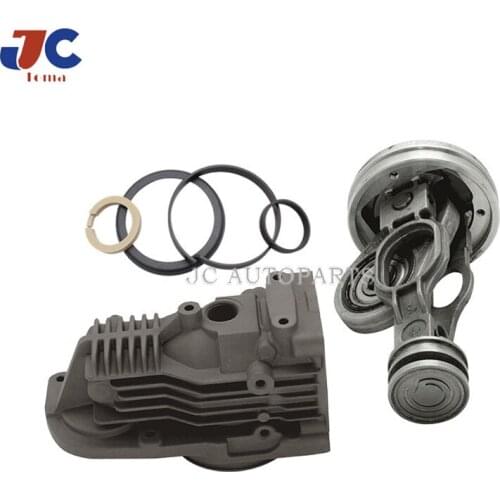 Air Shock Pump Cylinder Head with Connecting Piston rod for Mercede(s) W164 W221 W251 W166 Cylinder Head Piston Ring repair kit