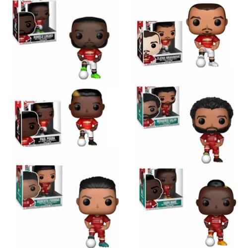 Manchester United Toys Liverpool Firmino Sadio Manet Mohamed Salah Pogba Action Figure Toys for Children Birthday Gift