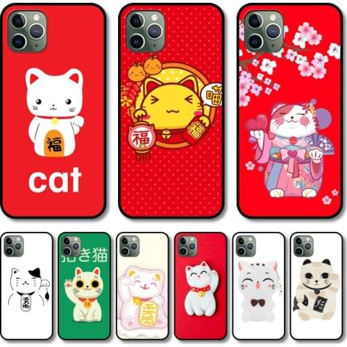 Cute Plutus cat Phone Case cover For iphone 12 pro max 11 8 7 6 s XR PLUS X XS SE 2020 mini black cell shell