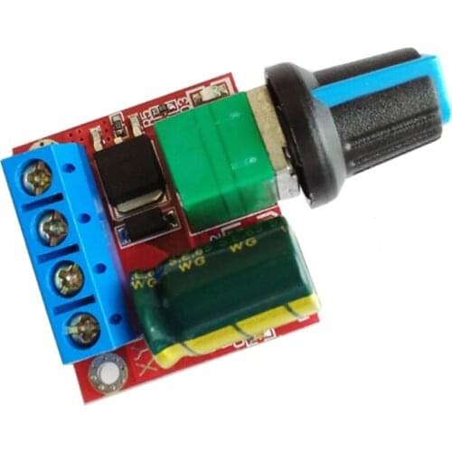 Mini DC Motor PWM Speed Controller 4.5V-35V Speed Control Switch LED Dimmer 5A New