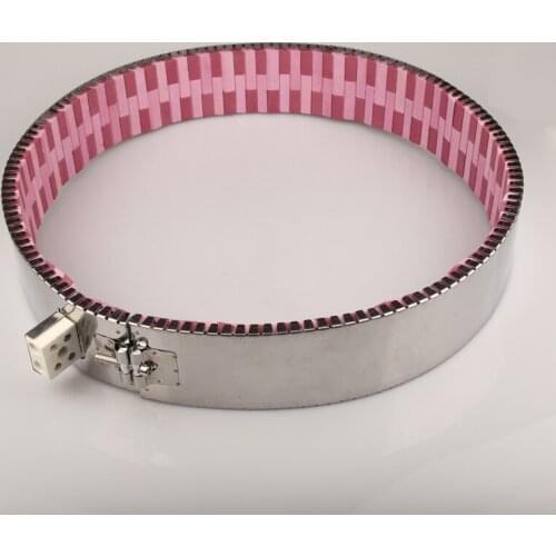 3500W/3900W/4300W 220V Inner Diameter 370mm Height 70/105/130mm Red Ceramic Band Heater Max Temperature 1200 Celsius Degree