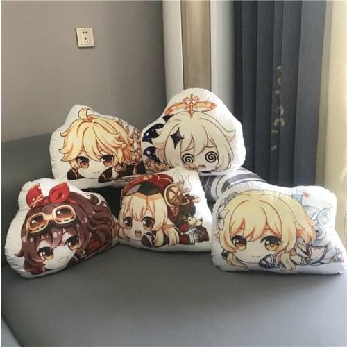 New Game Genshin Impact Cosplay Costume Props U-Shaped Lumbar Head Pillow For Vehicles Soft Cushion Practical Gifts