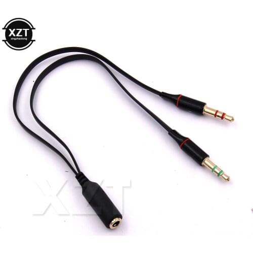 Sale 3.5mm jack Female to dual jack 3.5 male Headphone Earphone Audio Cable Splitter Adapter Connector Cord for mp3 4 phone pc