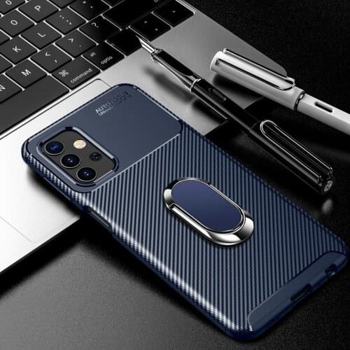 Luxury Phone Holder Case For Samsung Galaxy A32 5G A02S case A12 Armor Fundas Soft Silicone Finger Ring Cover for Galaxy A42 5G