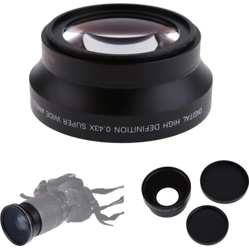 Lightdow 67mm 0.43X Wide Angle Lens + Macro Lens for Canon 18-135mm Lens for Nikon 18-105mm Lens