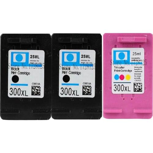 3x Replacement Ink Cartridge for HP 300 XL Envy 100 110 120 F2400 F2420 F2480 F2410 F4210 F4580 F4500 D2560 C4795 C4798 Printer