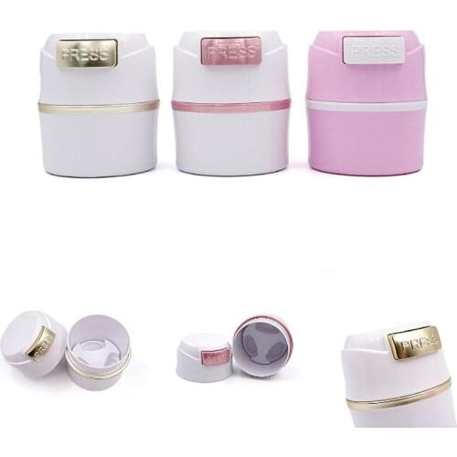 High-qaulity Electroplated Gold Button Eyelash Glue Storage Jar Press Style Activated Carbon Sealed Storage Tank Makeup Tools
