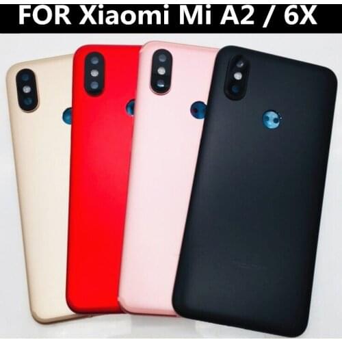 FOR XIAOMI MI A2 6X Battery Back Cover Rear Door Housing + Side Key for Xiaomi MI6X Housing Replacement Repair