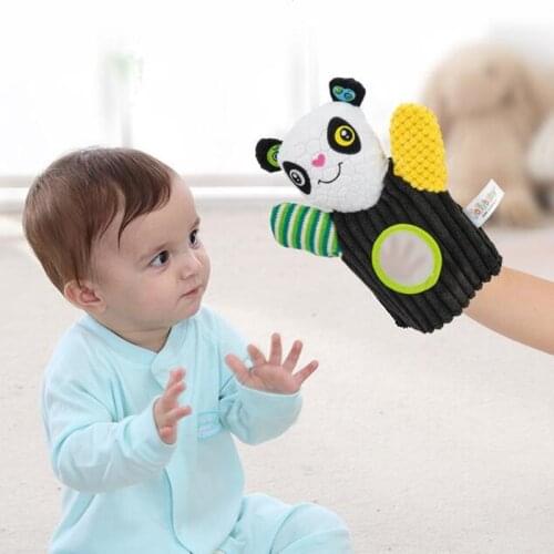 1PCS Big Size Animal Finger Puppet Child Baby Favor Dolls Kids Toys Plush Toys Cute Cartoon Animal Doll Puppets Hand Dolls