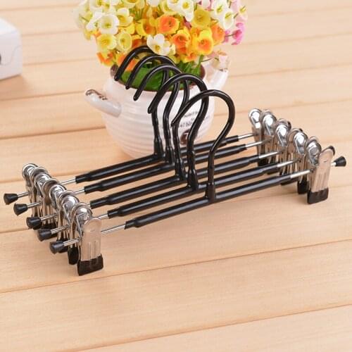 10 pcs/lot Stainless Steel Clothes Hangers with PVC Coating Non-Slip Plastic Trousers Rack Traceless Coat Holders for Home Cloth
