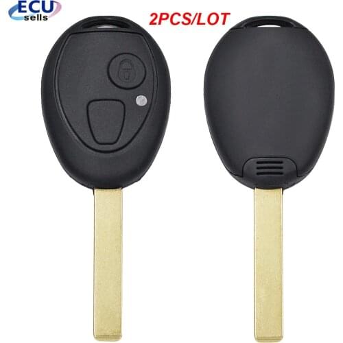2PCS X Remote Car Key Shell for MG BMW Mini Cooper R53 R50 S for Land Rover 75 Z3 Z4 X3 X5 e46 e39 e36 e34