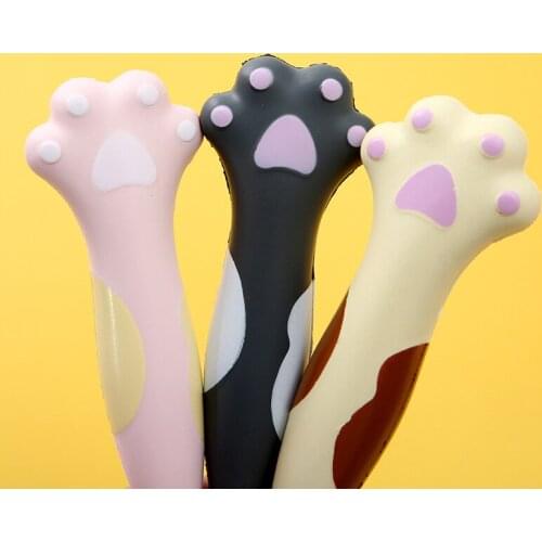 20PCS Cute Cat Footprint Stationery Japanese Simple Student Gel Pen Office Writing Stationery Kawaii School Supplies