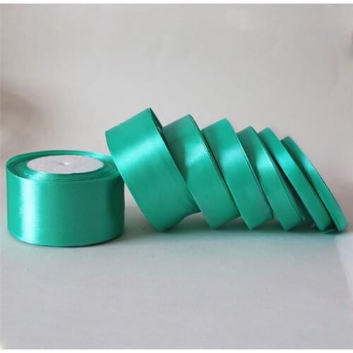 25Yards/ Mint Green 6mm-50mm Grosgrain Satin Ribbon Wedding Gift Box Packag DIY Material Bow Party Decoration Accessories D7