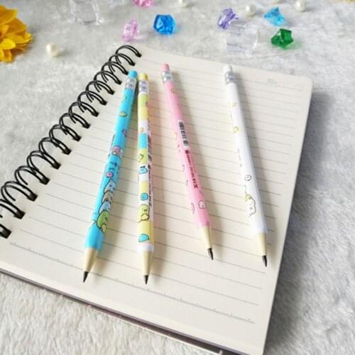 4pcs Mechanical Pencil 2.0mm Lead Holder Sketch Drawing Art Students Stationery Gift Random Color