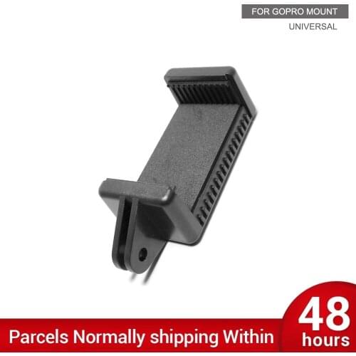 Portable Action Camera Accessory Adjustable Mount with 1/4 Screw Hole Phone Holder Stand Bracket Clip Tripod Adapter for GoPro