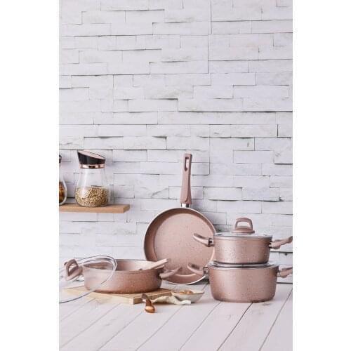 Arven 7 Piece Pink Granite Cookware Set (depending on the country you may pay the tax)
