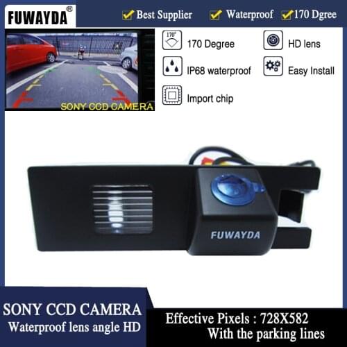 FUWAYDA CAR CCD REAR VIEW REVERSE BACKUP HIGH QUALITY FOR SONY CHIP CAMERA FOR OPEL Astra H /Corsa D/Meriva A/Vectra C/ Zafira B