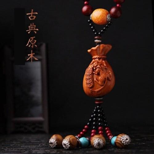 Car pendant fashion pendant brave troops Purse high-end mahogany car interior supplies