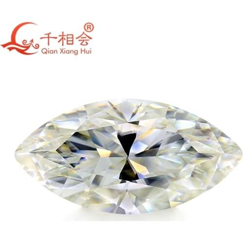 DF GH IJ color white marquise shape Sic material moissanite loose gem stone qianxianghui