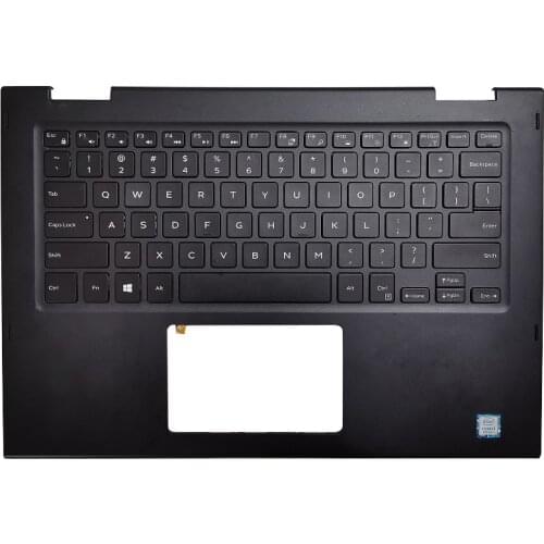 For Dell Inspiron 13 5368 5378 JCHV0 0JCHV0 Laptop Palmrest Upper Case US Backlit keyboard