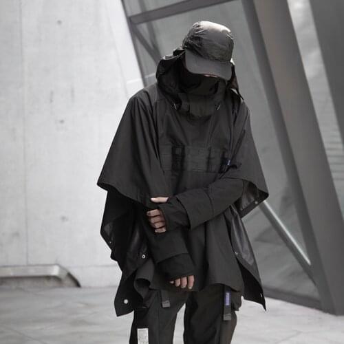 Raincoat Windproof Waterproof Techwear Ninjawear Darkwear Outdoor Whrs Fashion Jacket Men