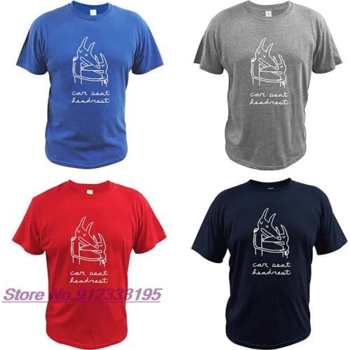 Car Seat Headrest T Shirt Album Twin Fantasy Tshirt Bodys American Indie Rock Band Pure Cotton Crew Neck Tee Tops