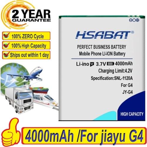 HSABAT 4000mAh JY-G4 jiayu g4 Battery for jiayu G4 G4c G4T G4S JY-G4