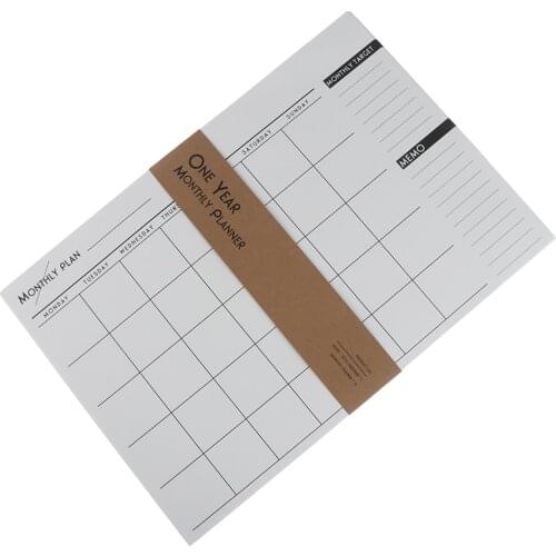 Calendar Monthly Planner Months Diary Notebook Personal Agenda Planner Organizer Business Office Stationer
