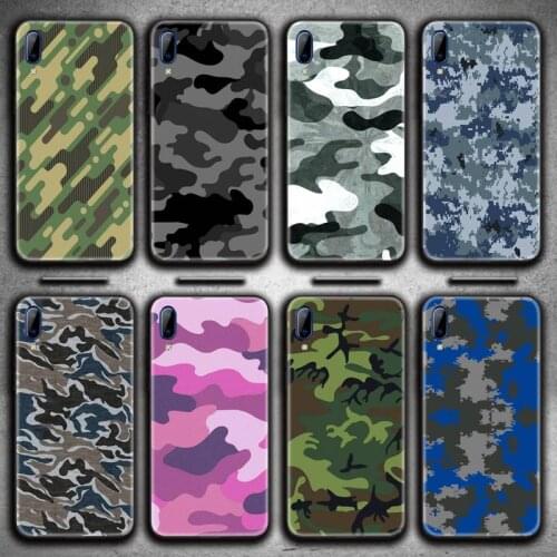 Camouflage Pattern Camo military Army Phone Case For Vivo Y91c Y17 Y51 Y67 Y55 Y7s Y81 Y19 Y97 Y93 V17 vivos5