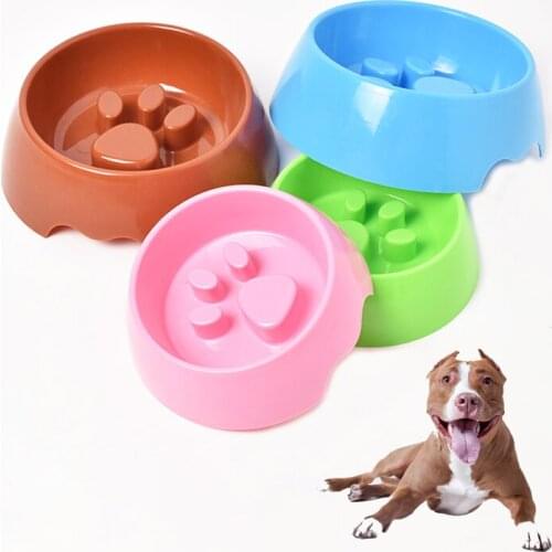 Dog Cat Food Bowls Travel Footprint Feeding Feeder Water Plastic Bowl For Pet Dog Cats Puppy Outdoor Food Dish